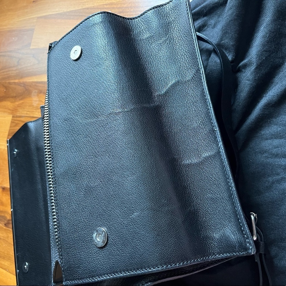 Costume national black leather purse, NEW - Picture 7 of 17